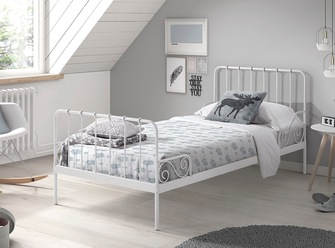 Vipack Alice Kids Single Bed - White
