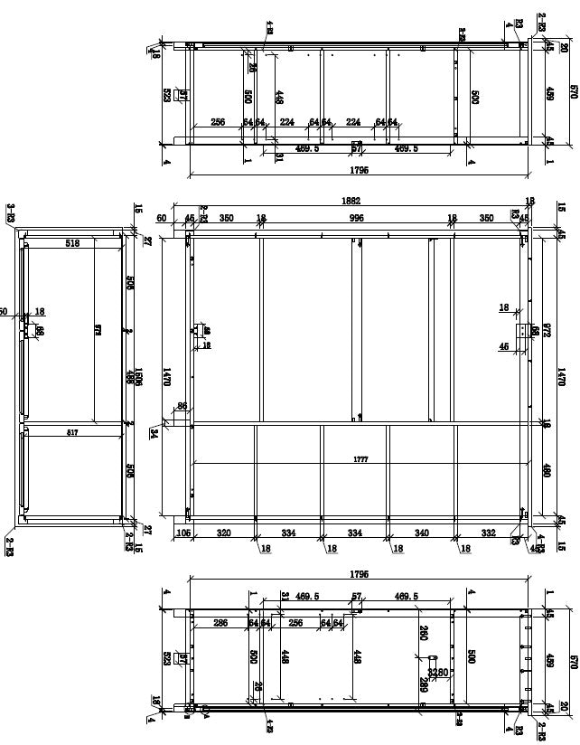 Vipack Amori Kids Bed With Slats, Trundle, Bedside Drawers & 3 Door Wardrobe - White