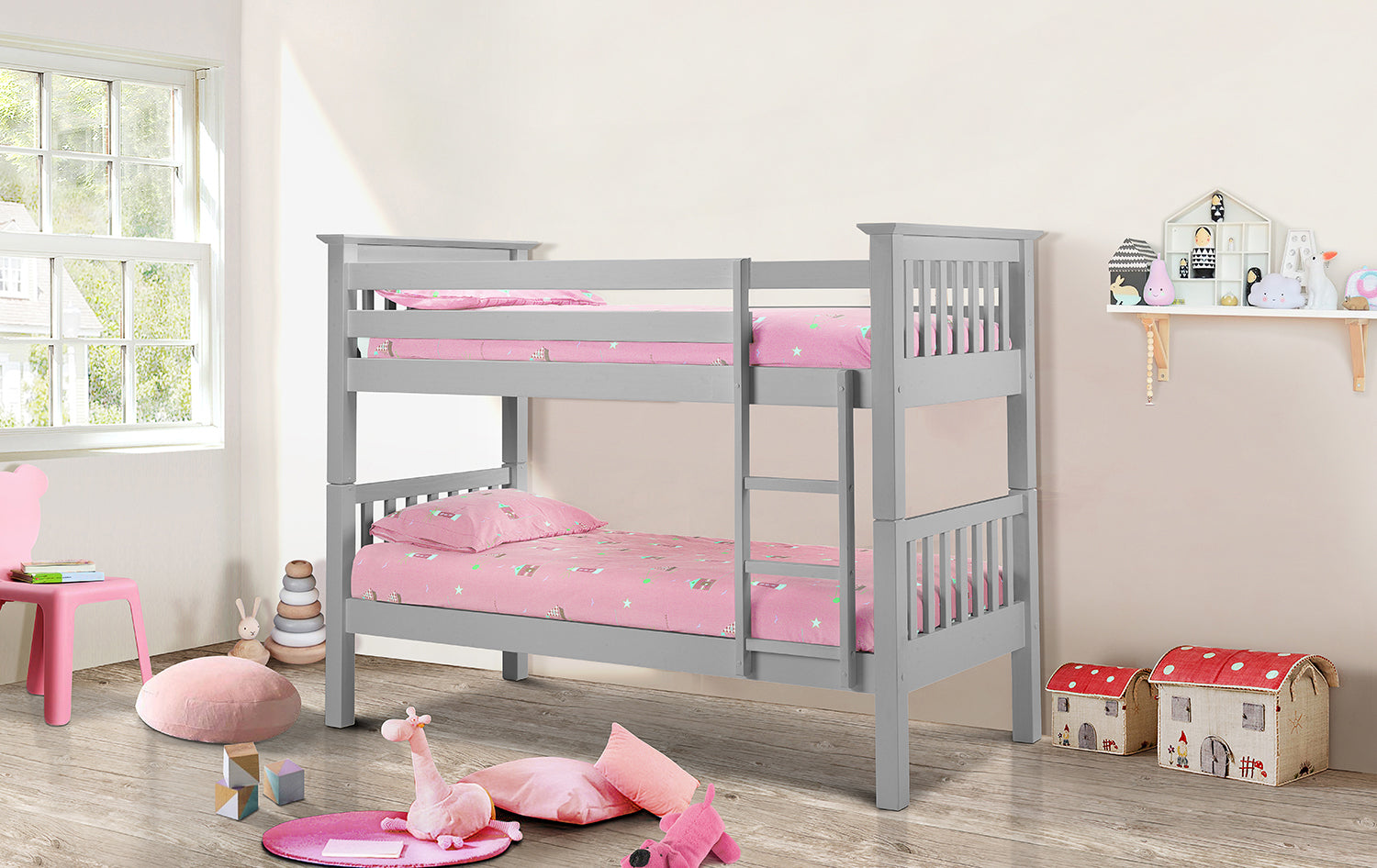 Julian Bowen Barcelona Bunk Bed - Grey