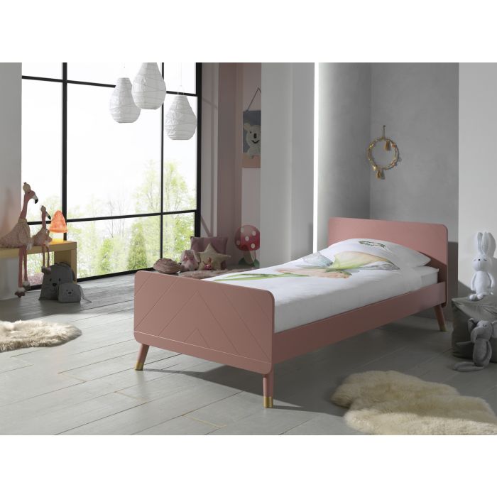 Vipack Billy Kids Single Bed - Terra Pink
