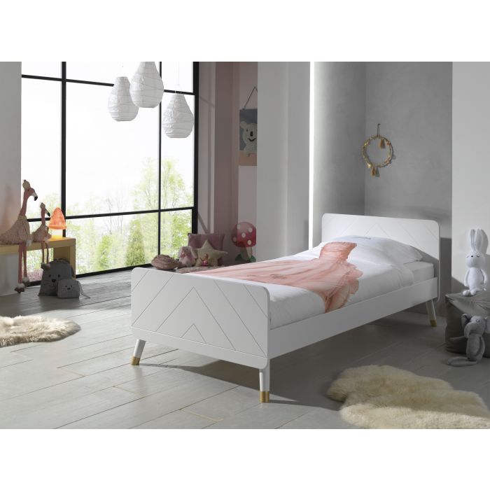 Vipack Billy Kids Single Bed - Satin White