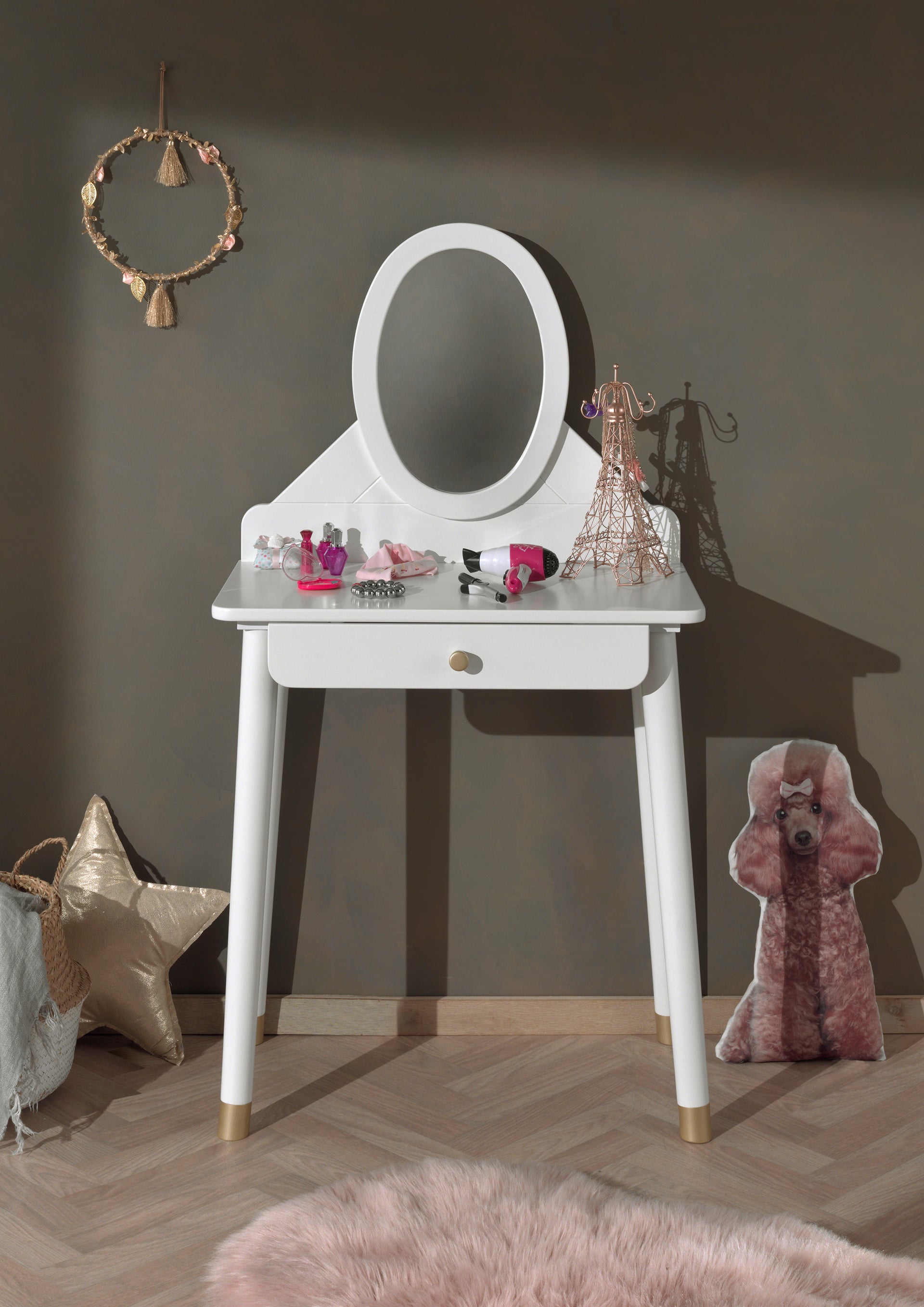 Vipack Billy Kids Bed With Bedside Drawers & Dressing Table - White