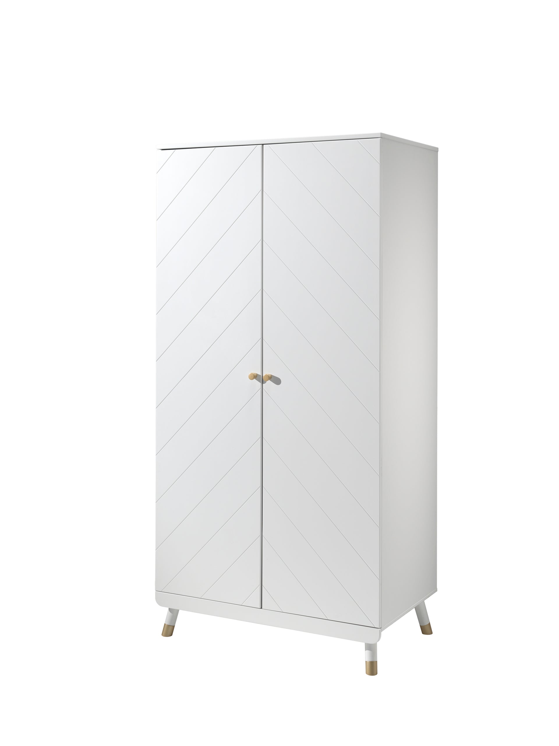 Vipack Billy Kids Bed With Bedside Drawers & 2 Door Wardrobe- White