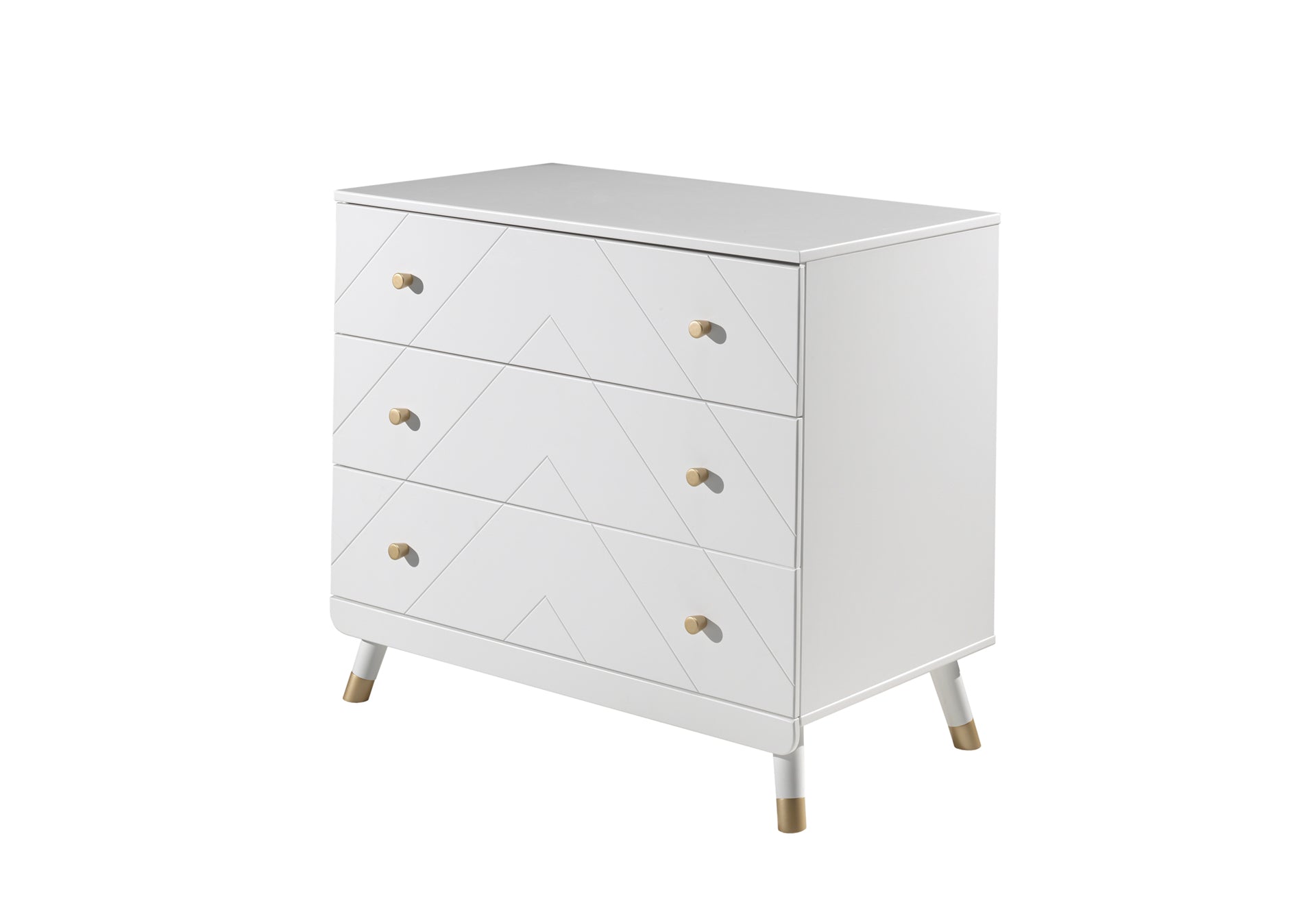 Vipack Billy Kids Bed With Bedside Drawers, 2 Door Wardrobe & Chest Of Drawers - White