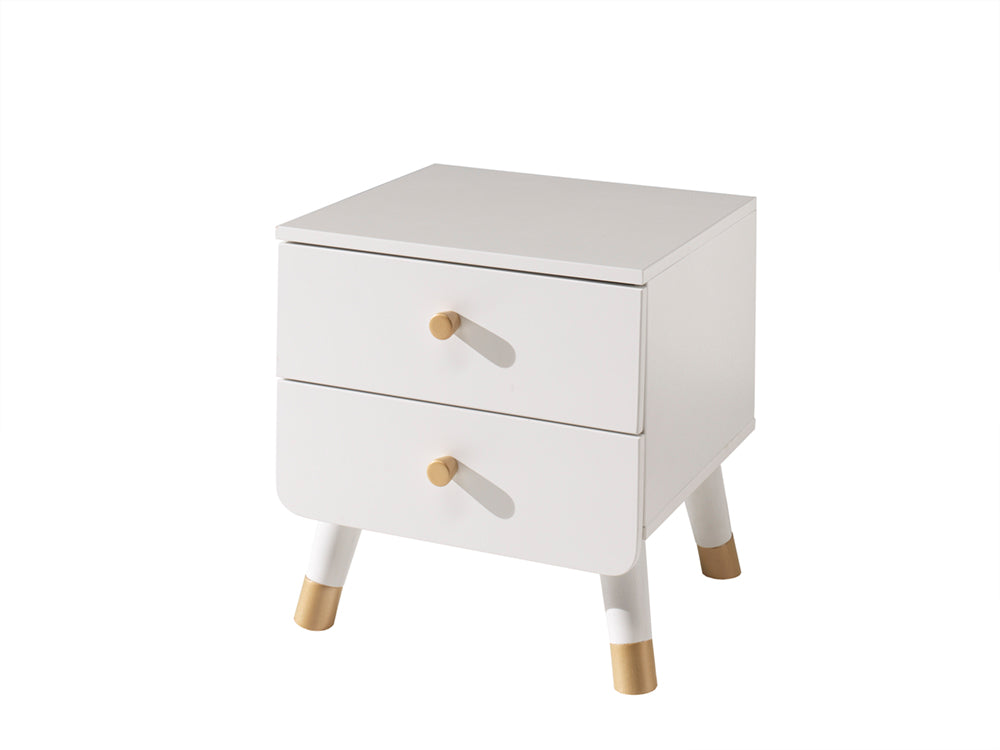 Vipack Billy Kids Bed With Bedside Drawers - White