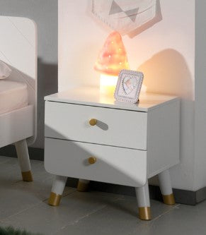 Vipack Billy Kids Bed With Bedside Drawers & 2 Door Wardrobe- White