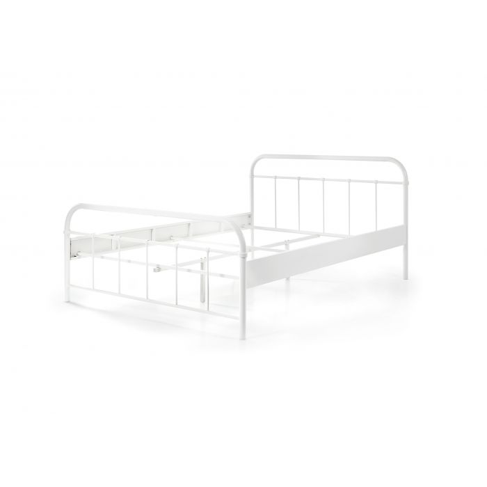 Vipack Boston Kids Metal Double Bed 140cm x 200cm - White