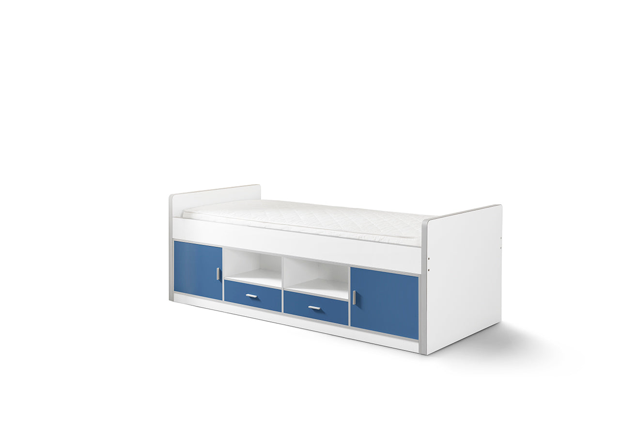 Vipack Bonny Mid Sleeper Kids Bed With Storage - Blue