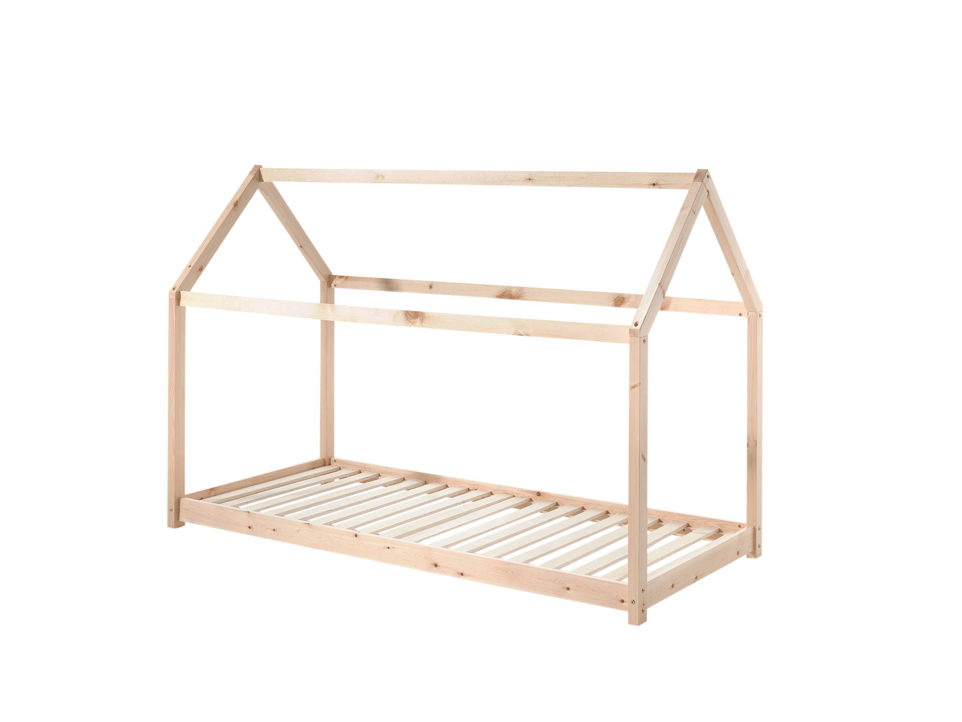 Vipack Cabane Kids House Bed - Natural Wood