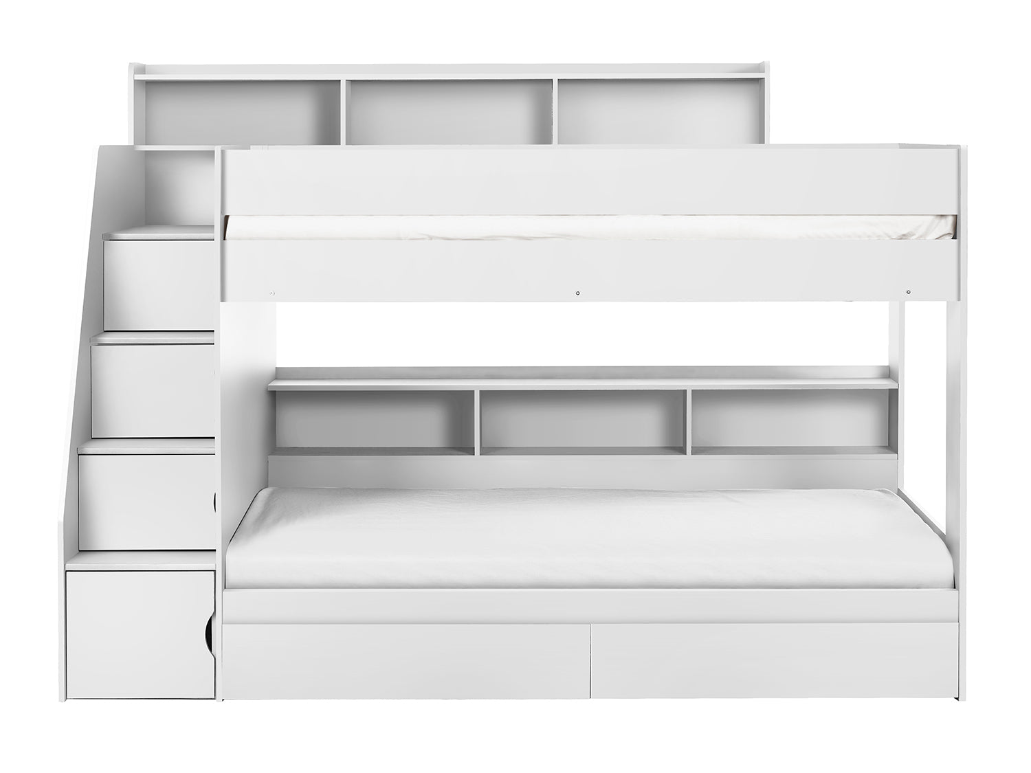 Julian Bowen Camelot Staircase Bunk Bed - White