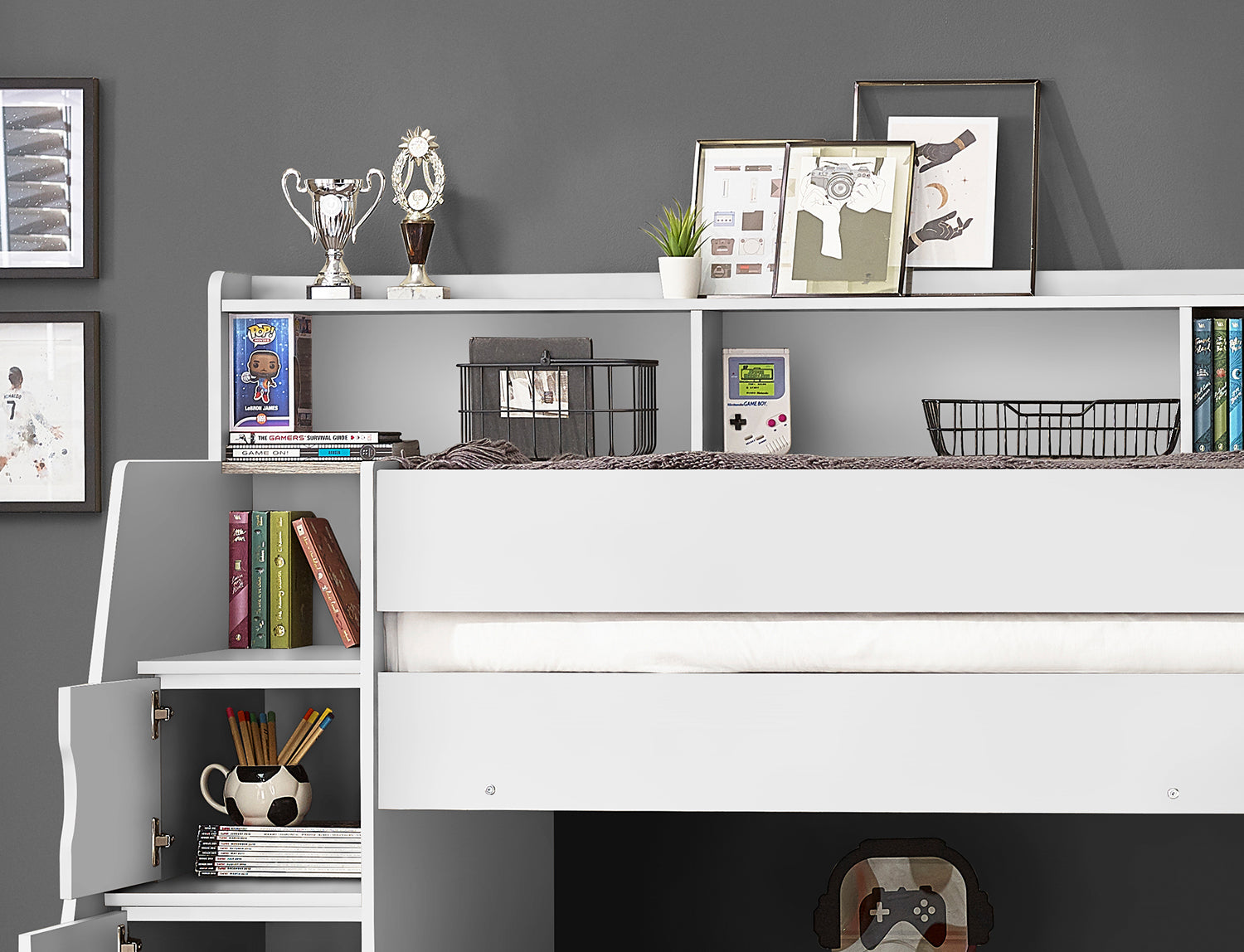 Julian Bowen Camelot Staircase Bunk Bed - White