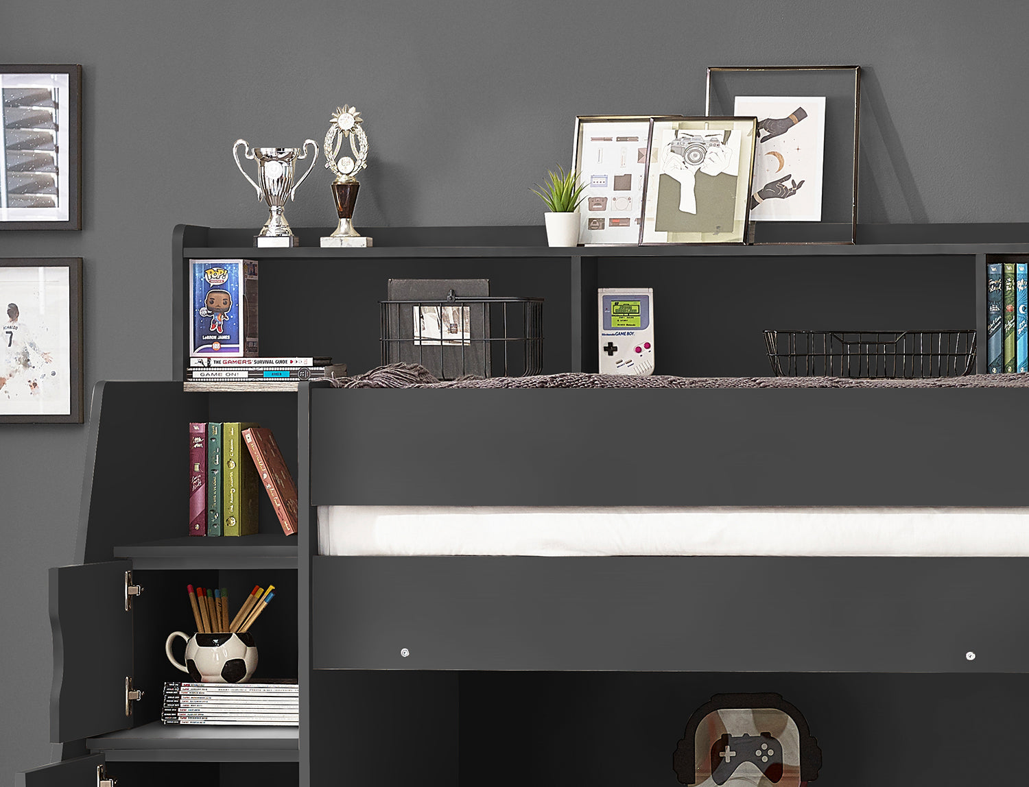 Julian Bowen Camelot Staircase Bunk Bed - Grey