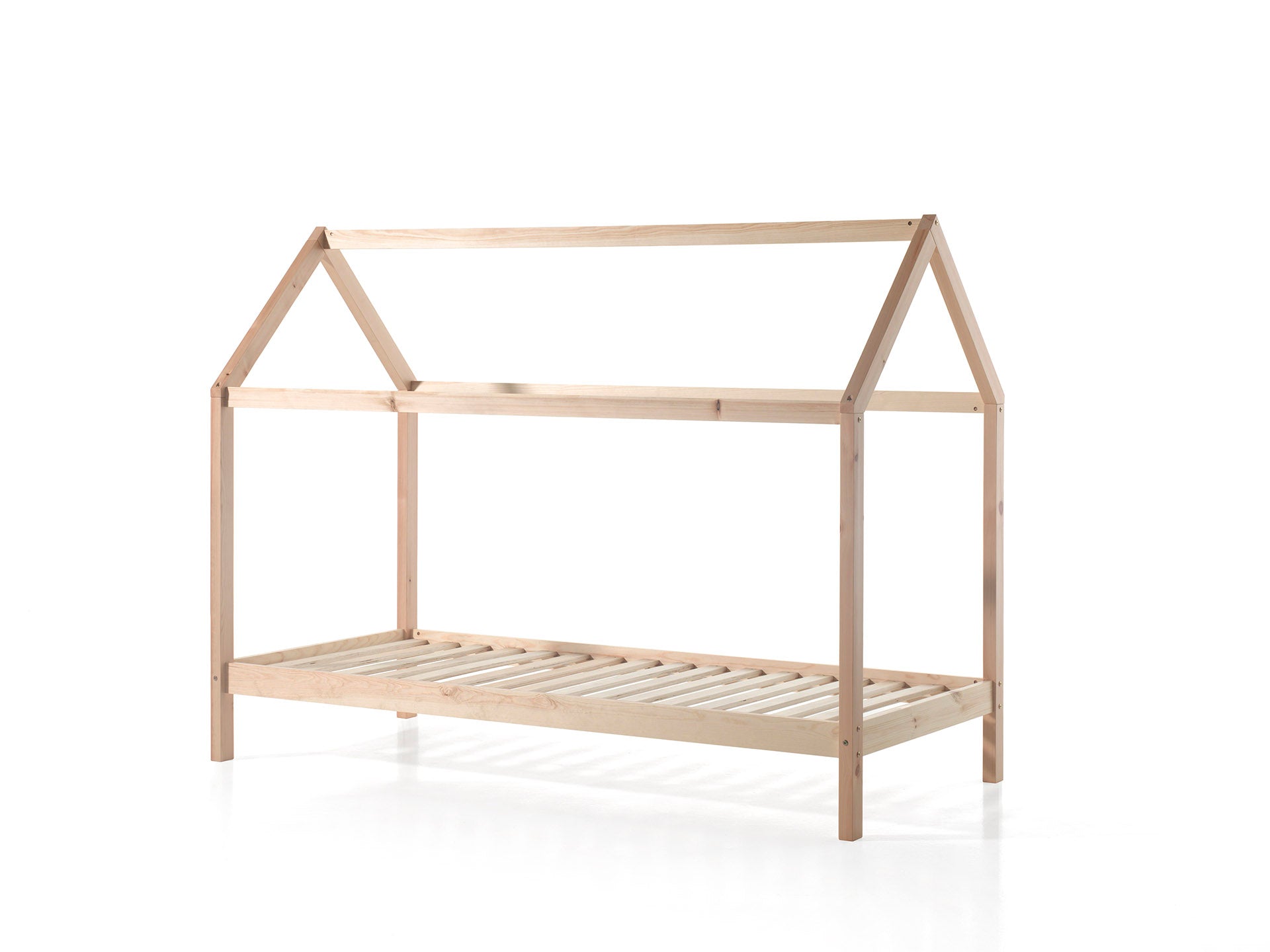 Vipack Dallas Kids House Bed - Natural Wood