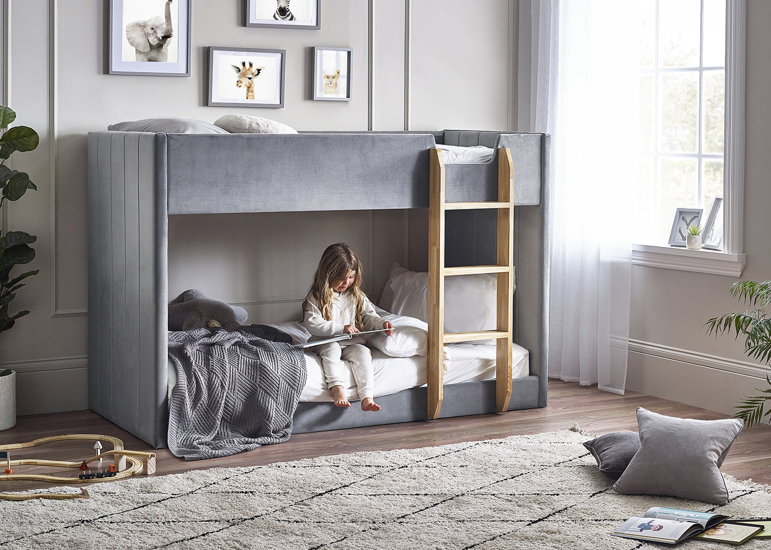Julian Bowen Daytona Bunk Bed - Grey
