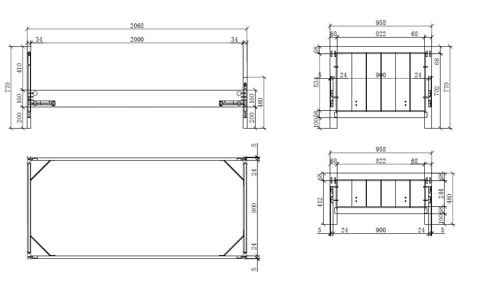 Vipack Erik Kids Single Bed With Bedside Drawer & 2 Door Wardrobe - White
