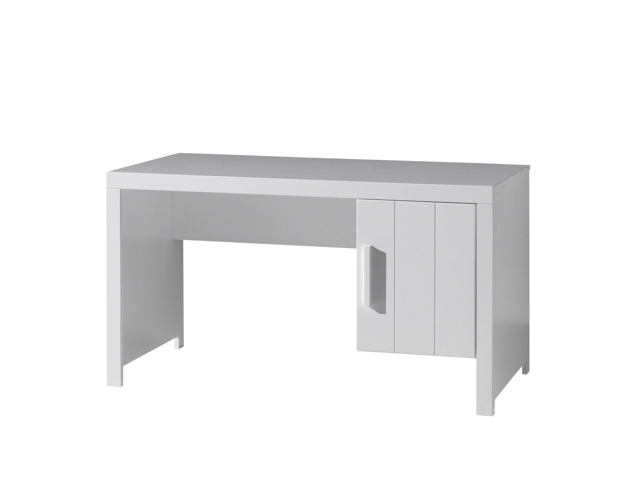 Vipack Erik Kids Single Bed With Bedside Drawer, 3 Door Wardrobe, Desk & Bookcase - White