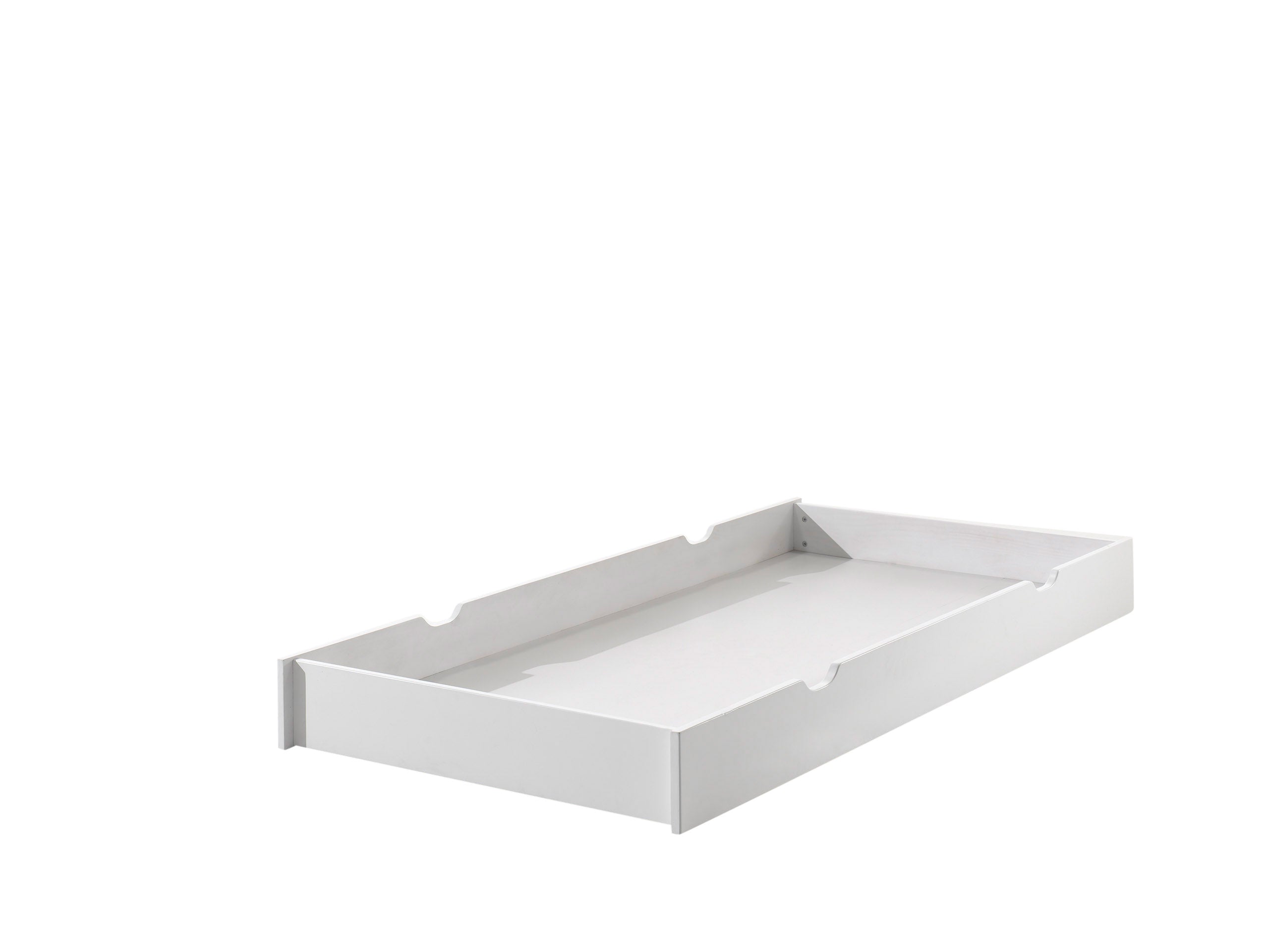 Vipack Erik Kids Single Bed With Slats, Trundle, Bedside Drawer, 2 Door Wardrobe, Desk & Bookcase- White