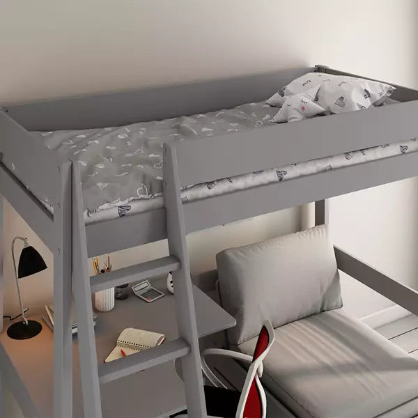 Estella High Sleeper with Sofa Bed & Desk