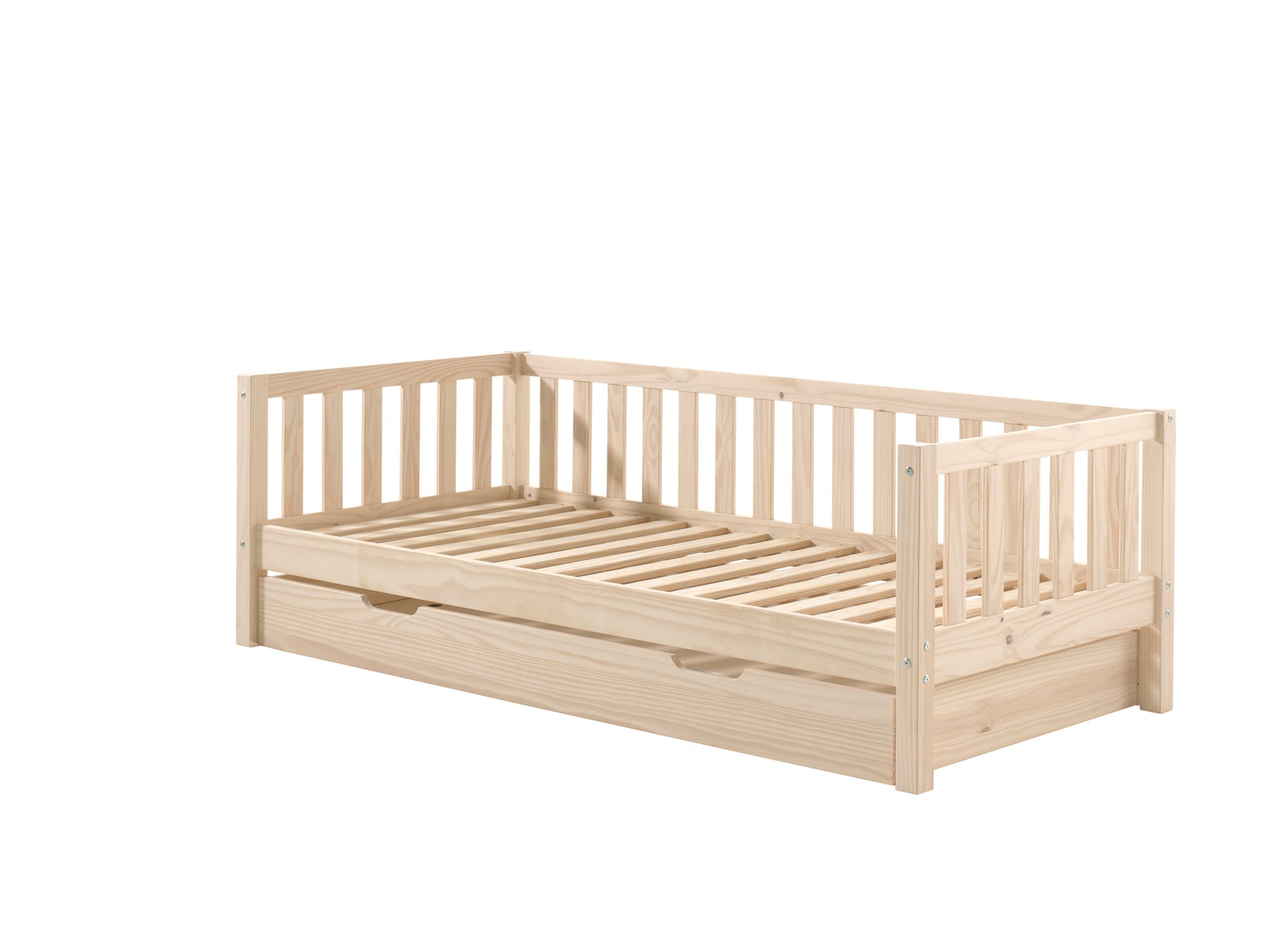 Vipack Fritz Kids Captain Bed With Trundle - Natural Pine
