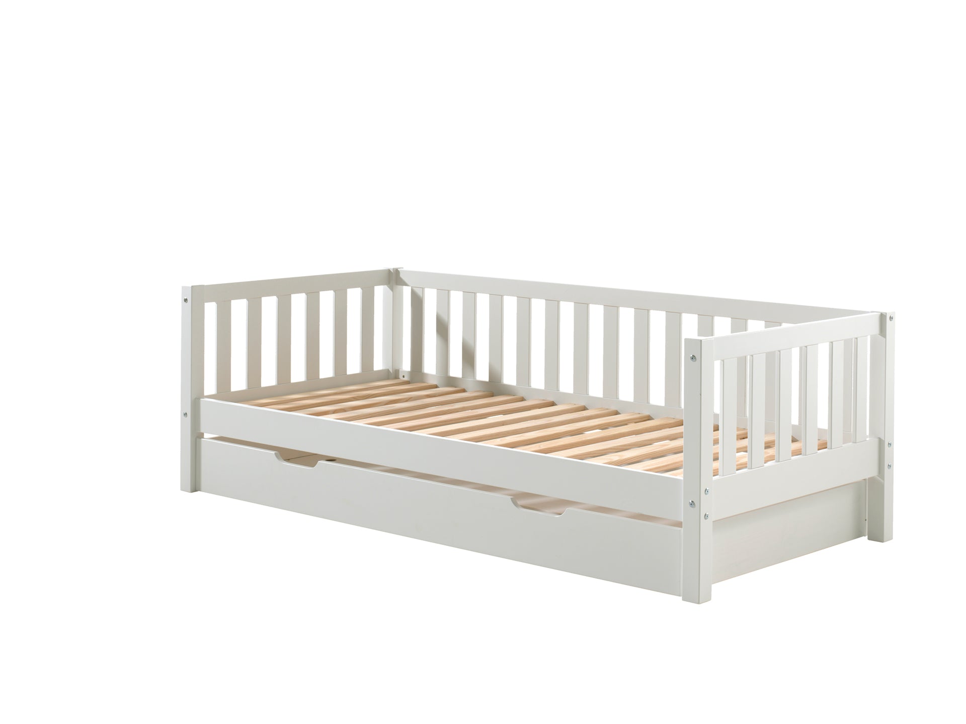 Vipack Fritz Kids Captain Bed With Trundle - White