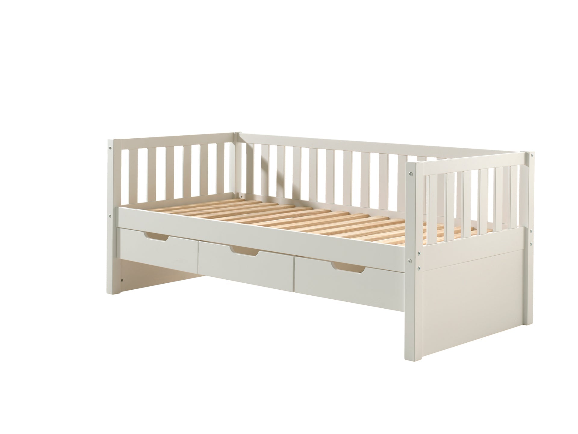 Vipack Fritz Kids Captain Bed with Drawers - White