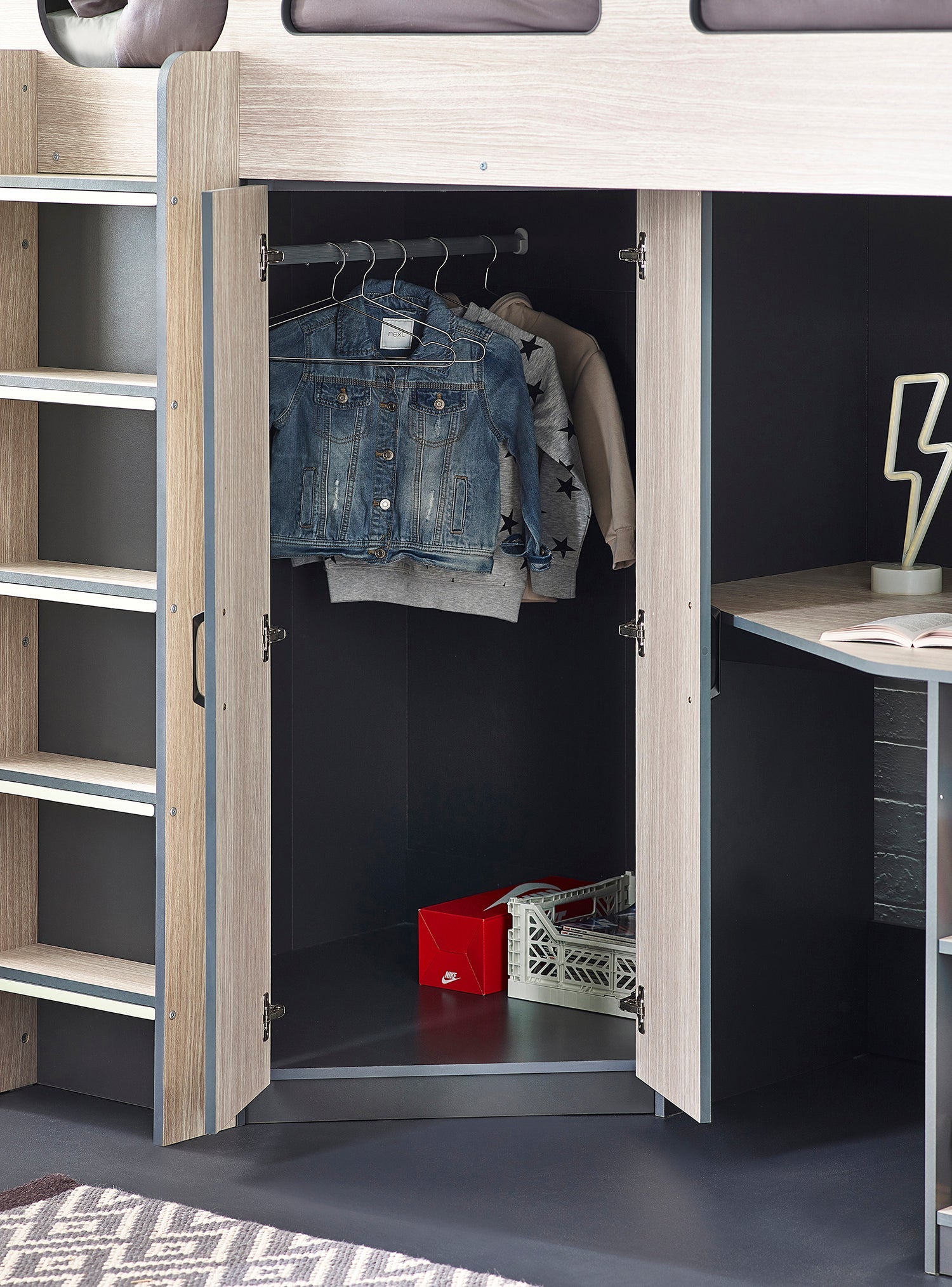 Julian Bowen Hercules High Sleeper - Natural