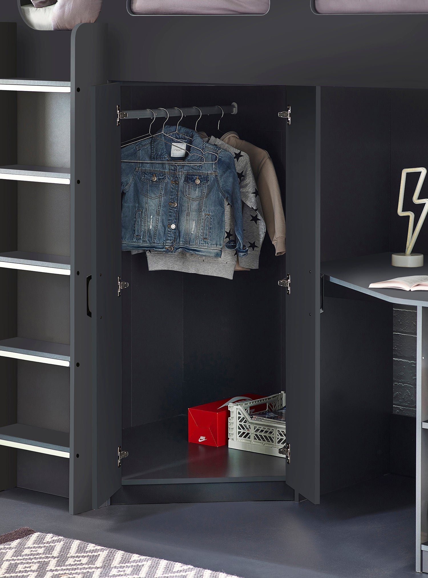 Julian Bowen Hercules High Sleeper - Grey