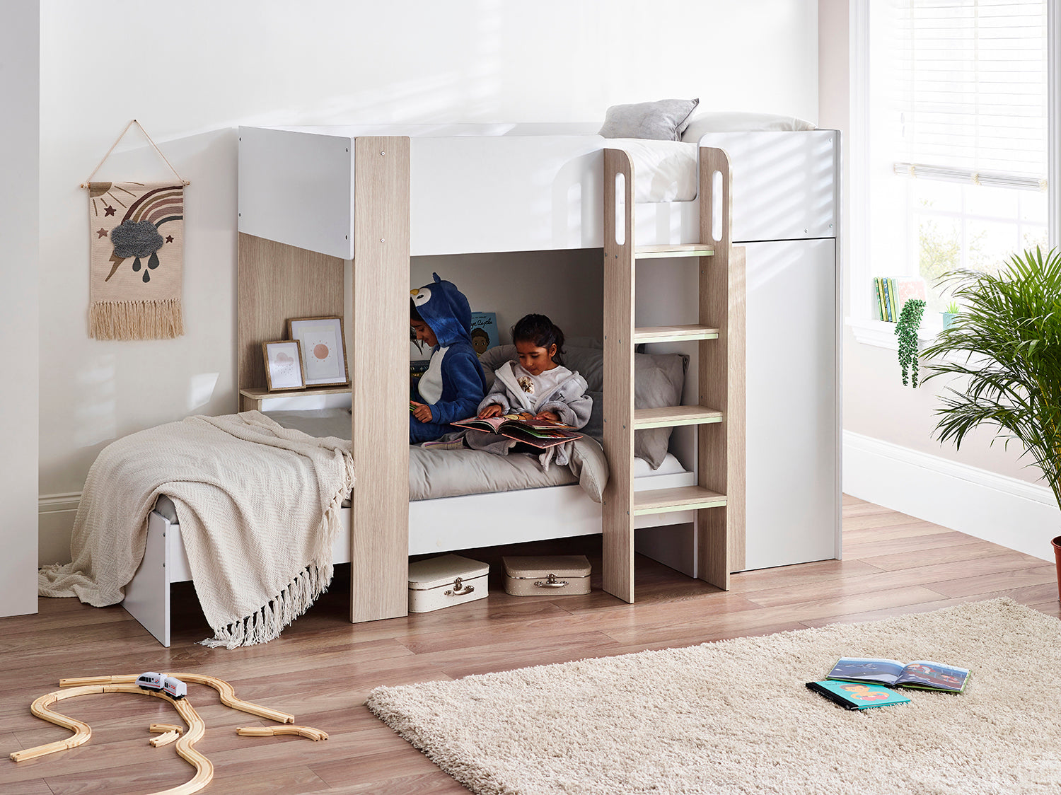 Julian Bowen Horizon Bunk Bed - Natural/White