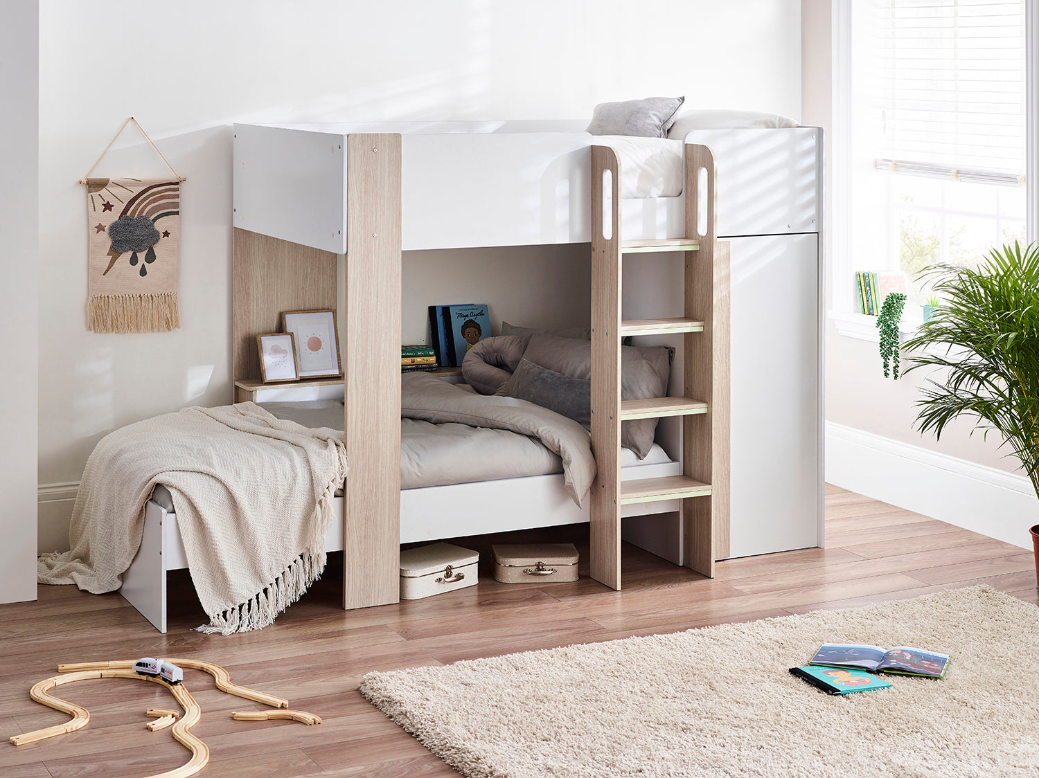 Julian Bowen Horizon Bunk Bed - Natural/White