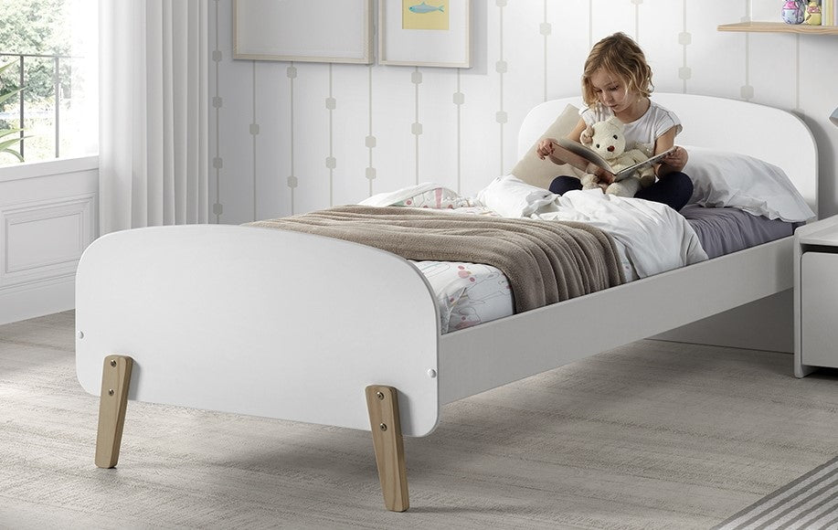 Vipack Kiddy Single Kids Bed - White