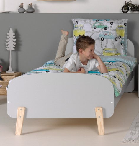 Vipack Kiddy Single Kids Bed - Grey
