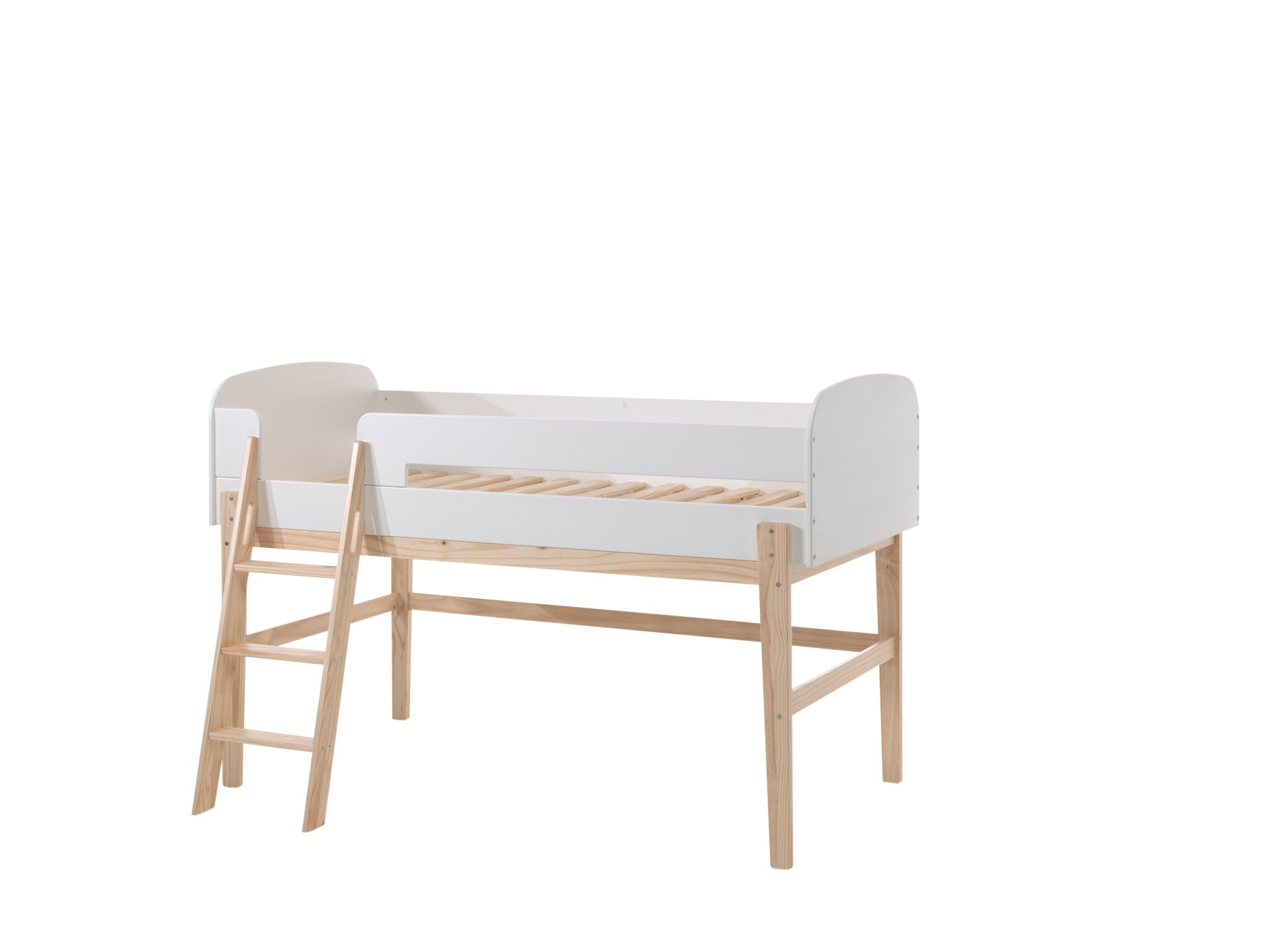 Vipack Kiddy Mid Sleeper Kids Bed - White