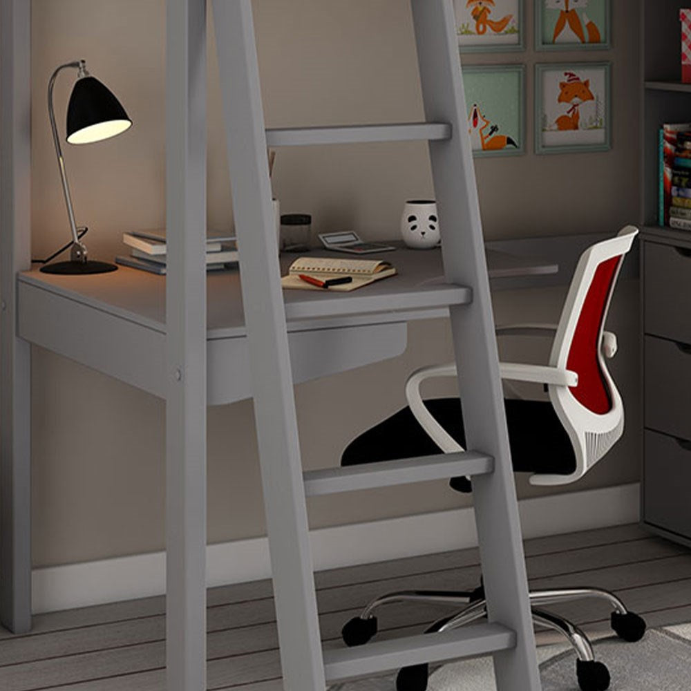 Estella High Sleeper with Chest, Storage Cubes & Desk