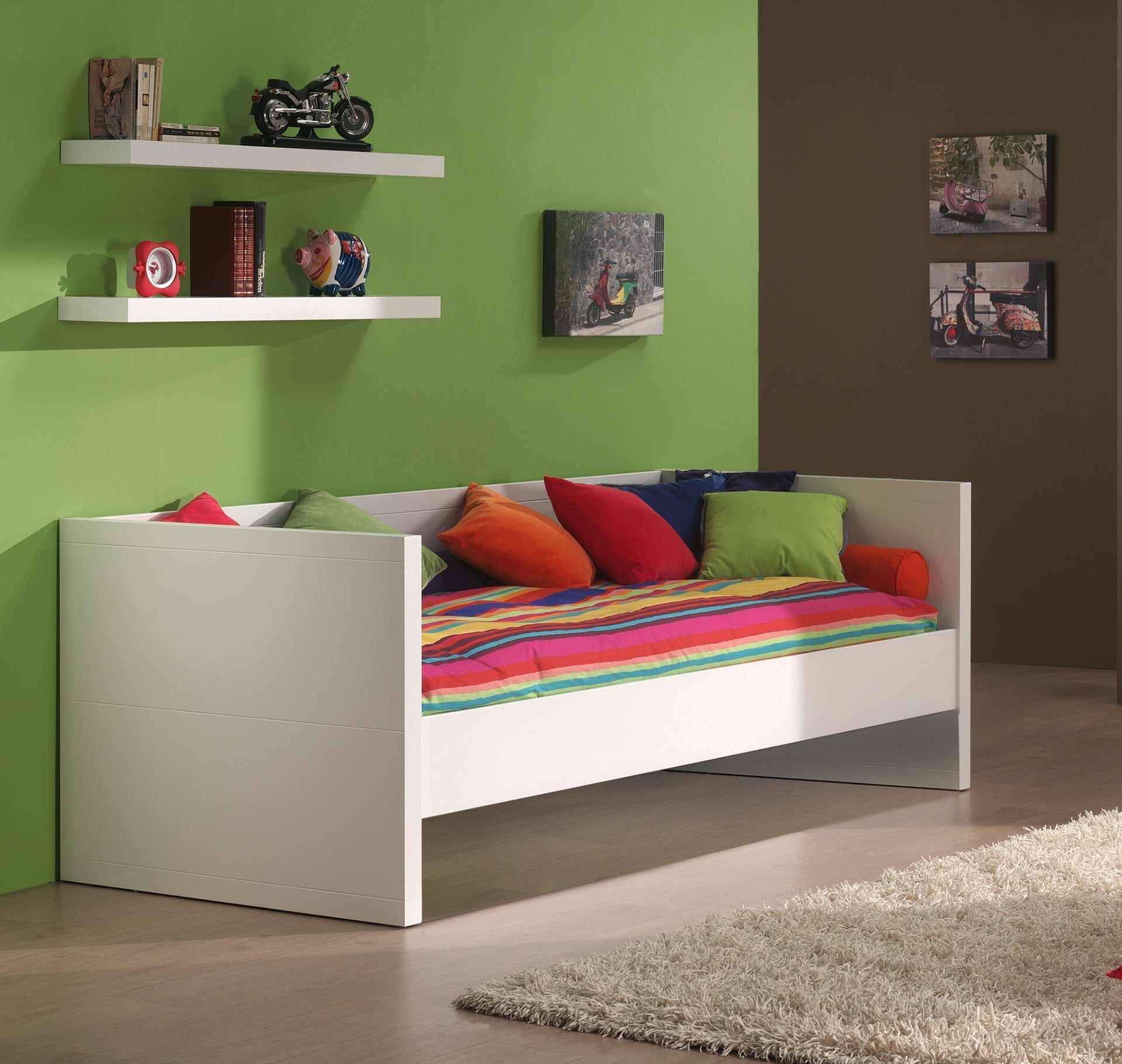 Vipack Lara Kids Cabin Single Bed - White