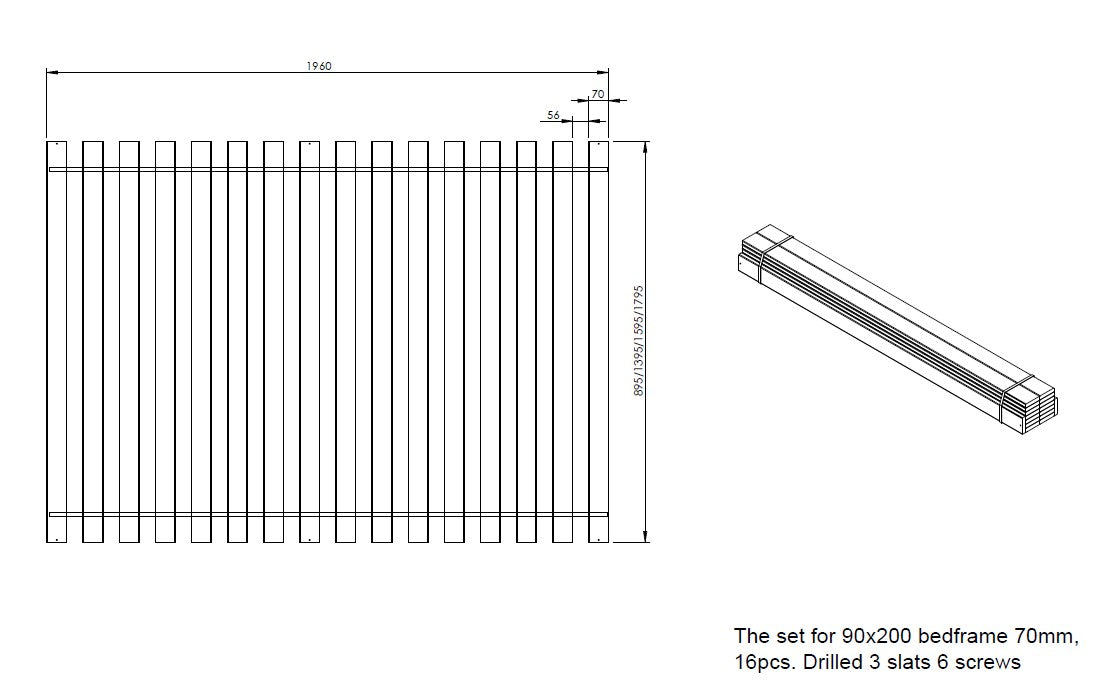 Vipack Cabin House Bed with Roof & Window & Slats - White
