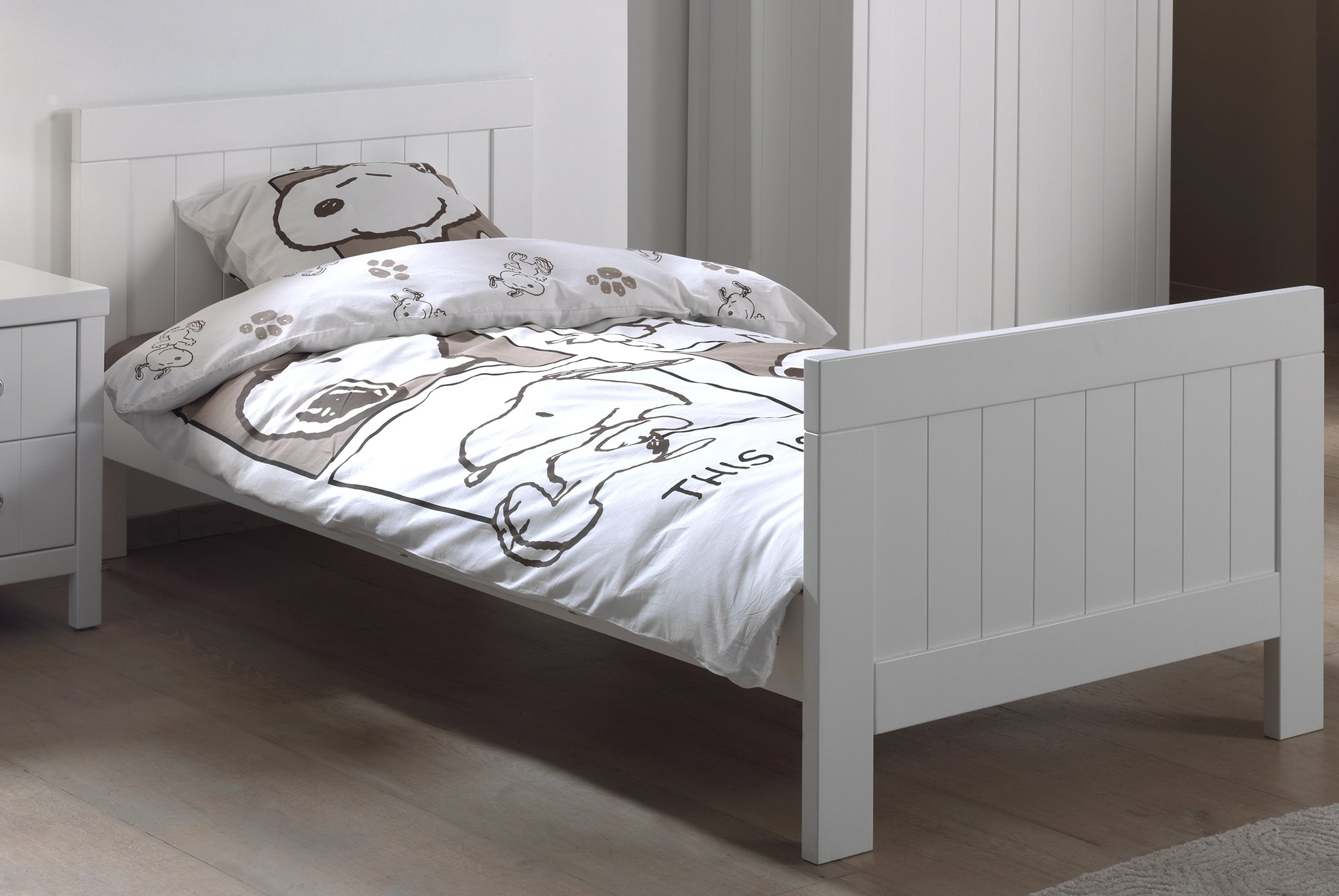 Vipack Lewis Kids Single Bed - White