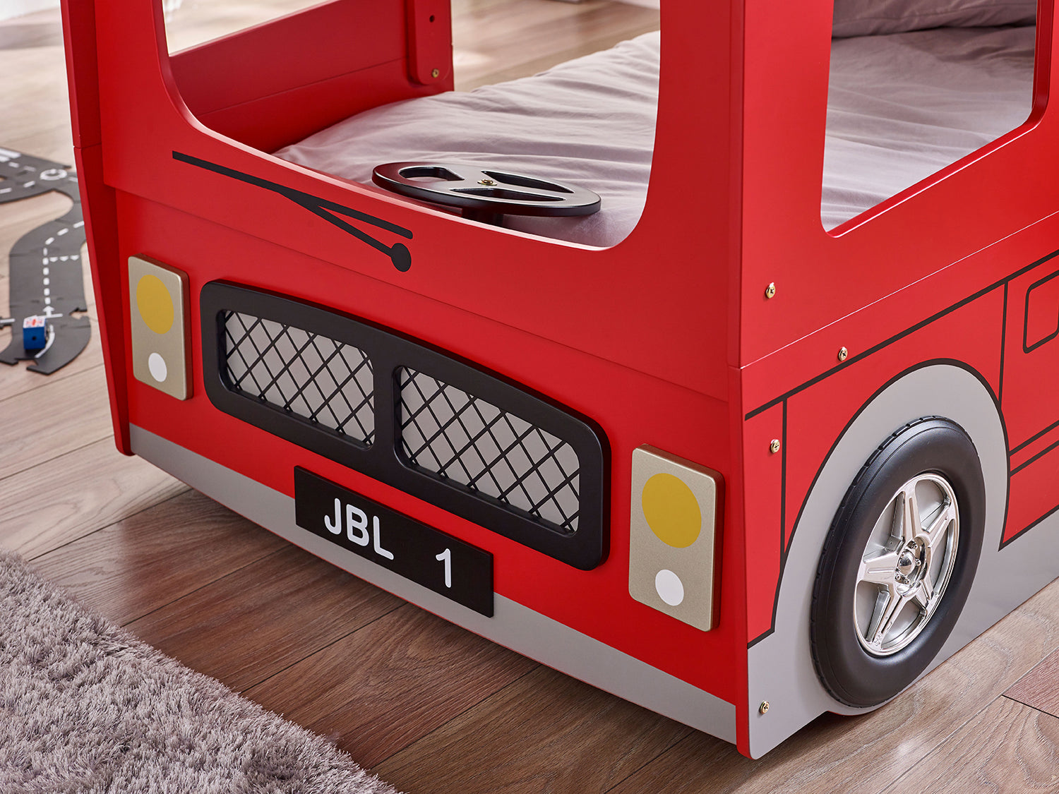 Julian Bowen London Bus Bunk Bed - Red