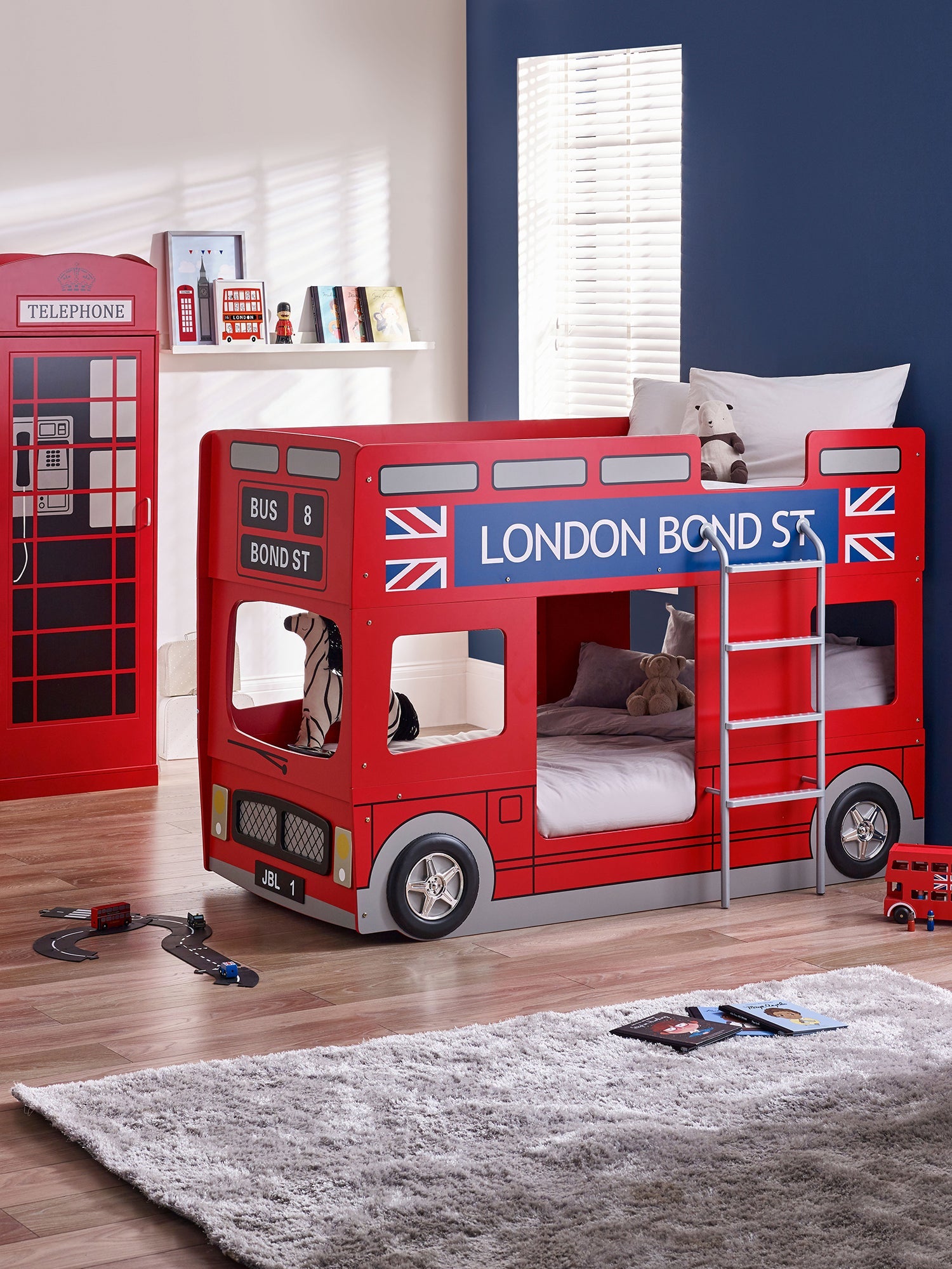 Julian Bowen London Bus Bunk Bed - Red