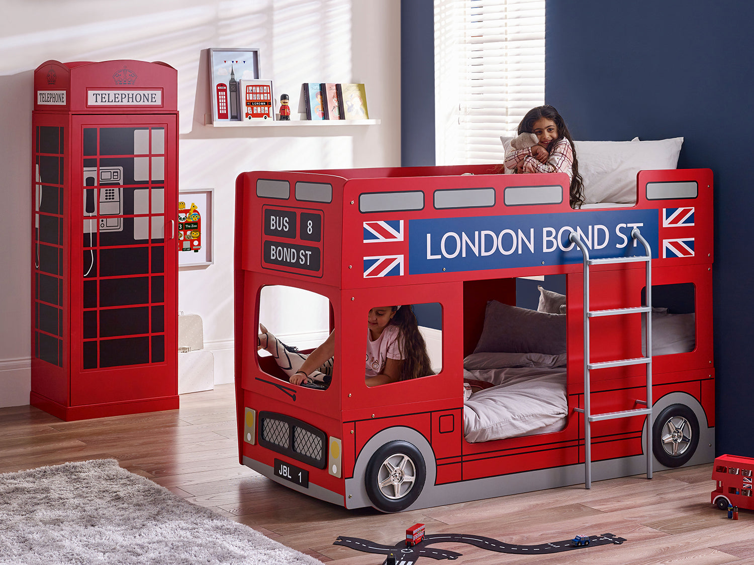 Julian Bowen London Bus Bunk Bed - Red