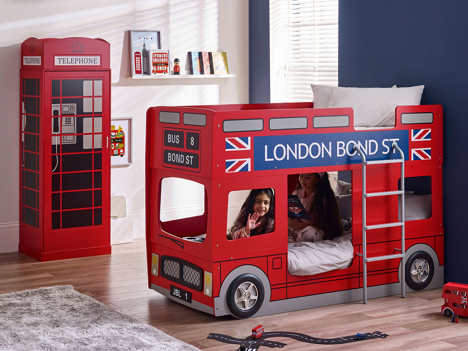 Julian Bowen London Bus Bunk Bed - Red