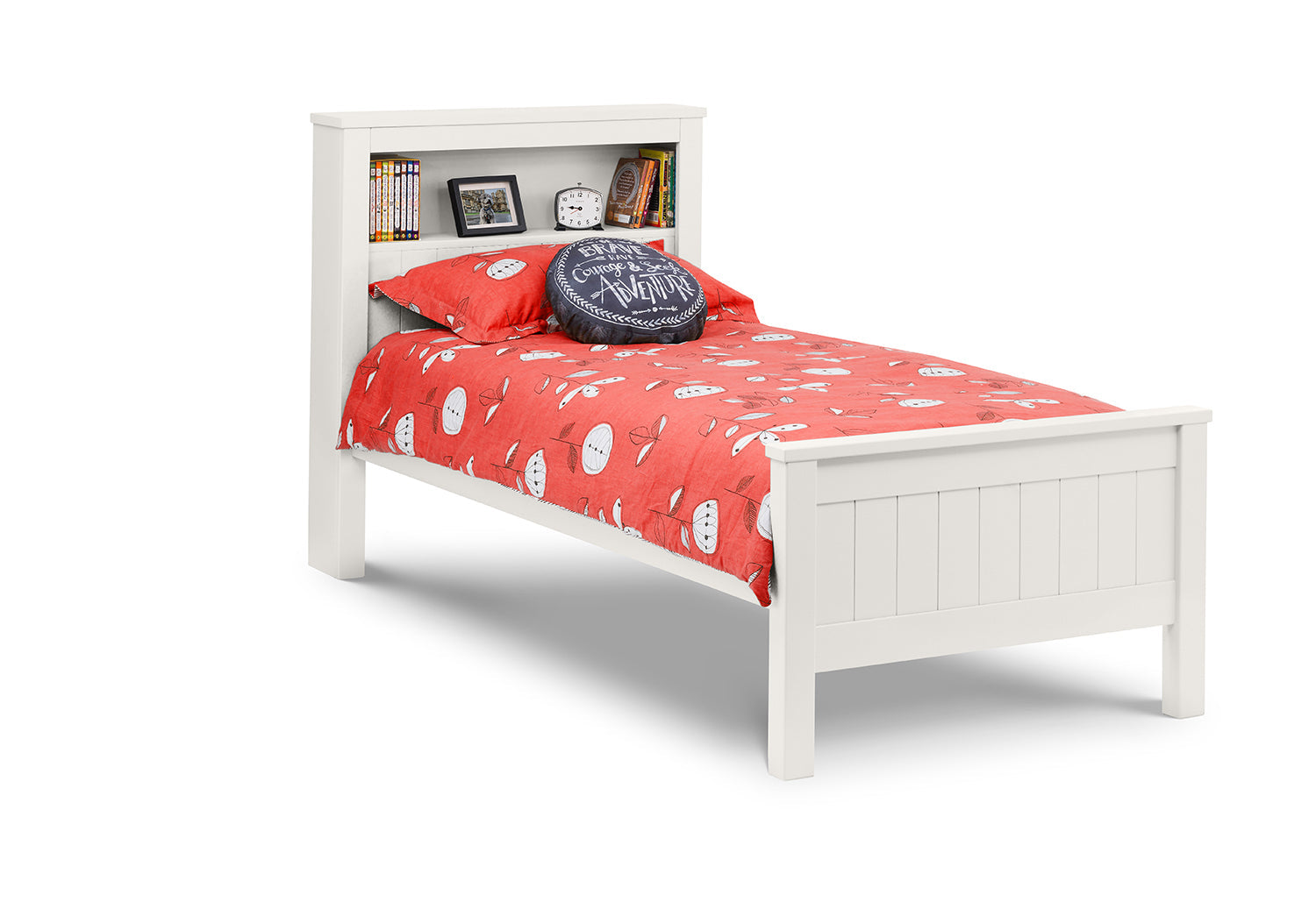 Julian Bowen Maine Bookcase Bed - White