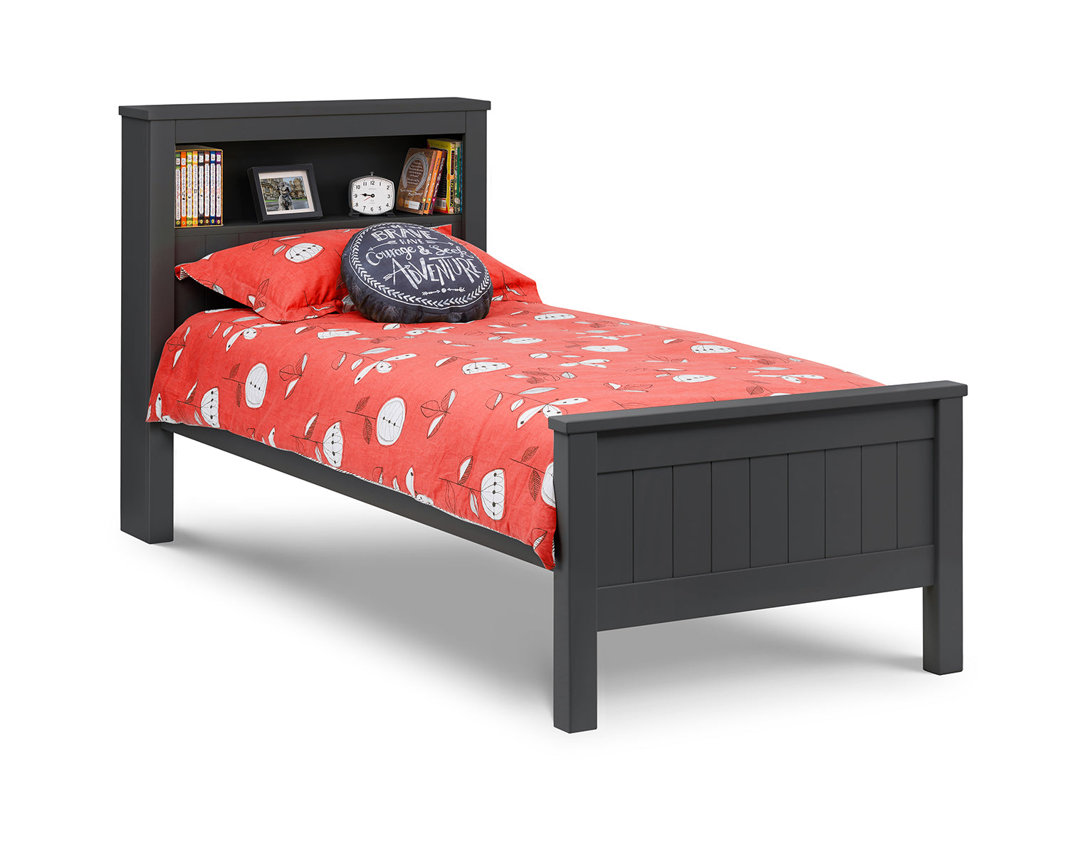Julian Bowen Maine Bookcase Bed - Grey