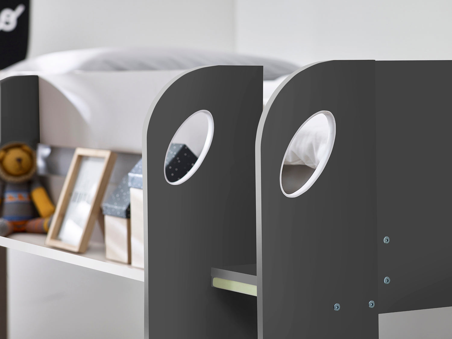 Julian Bowen Mars Bunk Bed & Underbed - Grey