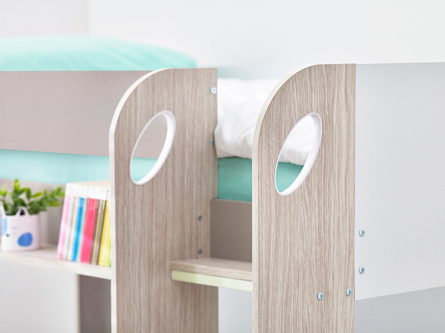 Julian Bowen Mars Bunk Bed & Underbed Bunk Bed - Taupe