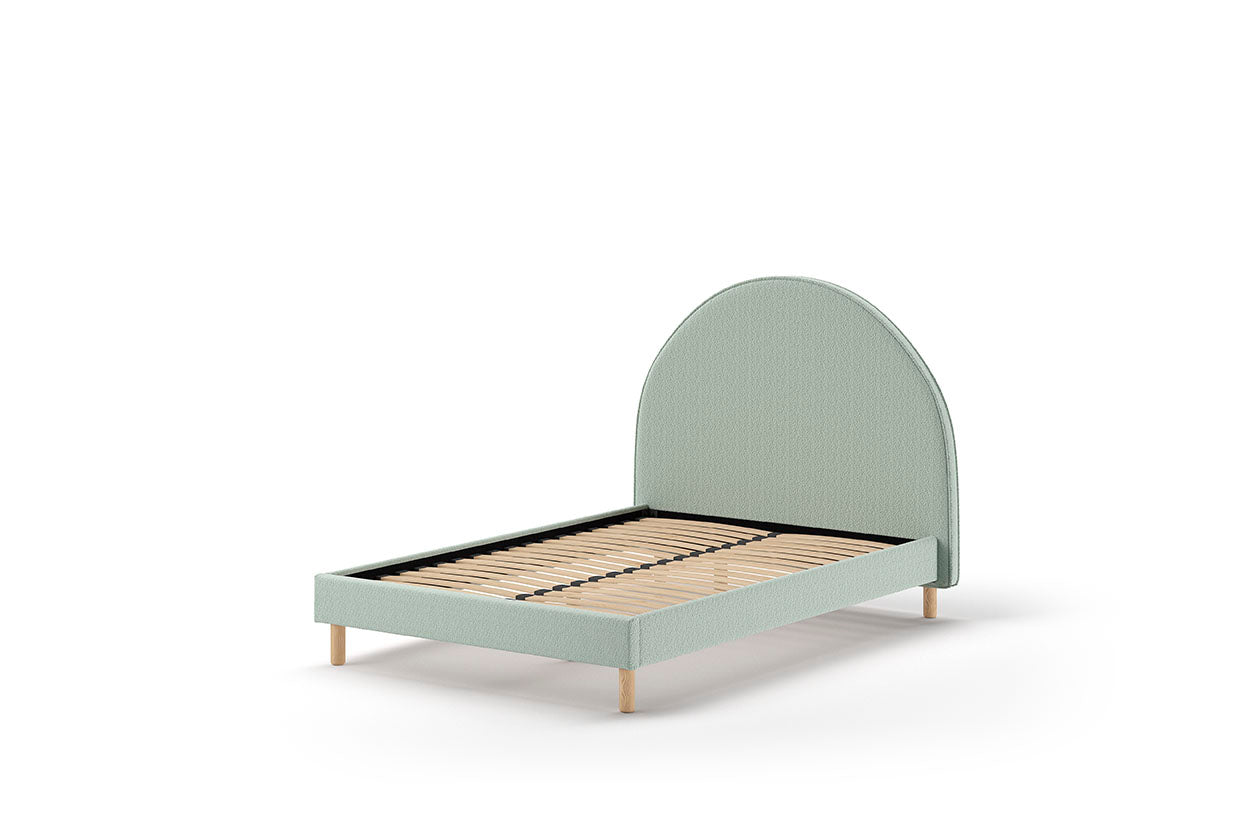 Vipack Moon Boucle Double Bed 140cm x 200cm - Olive Green