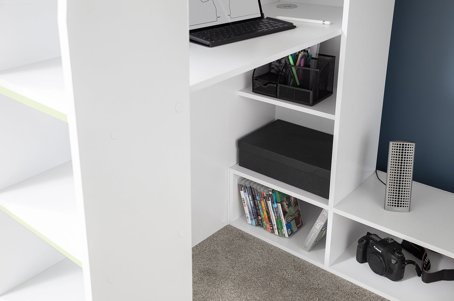 Julian Bowen Nebula Gaming Bed - White