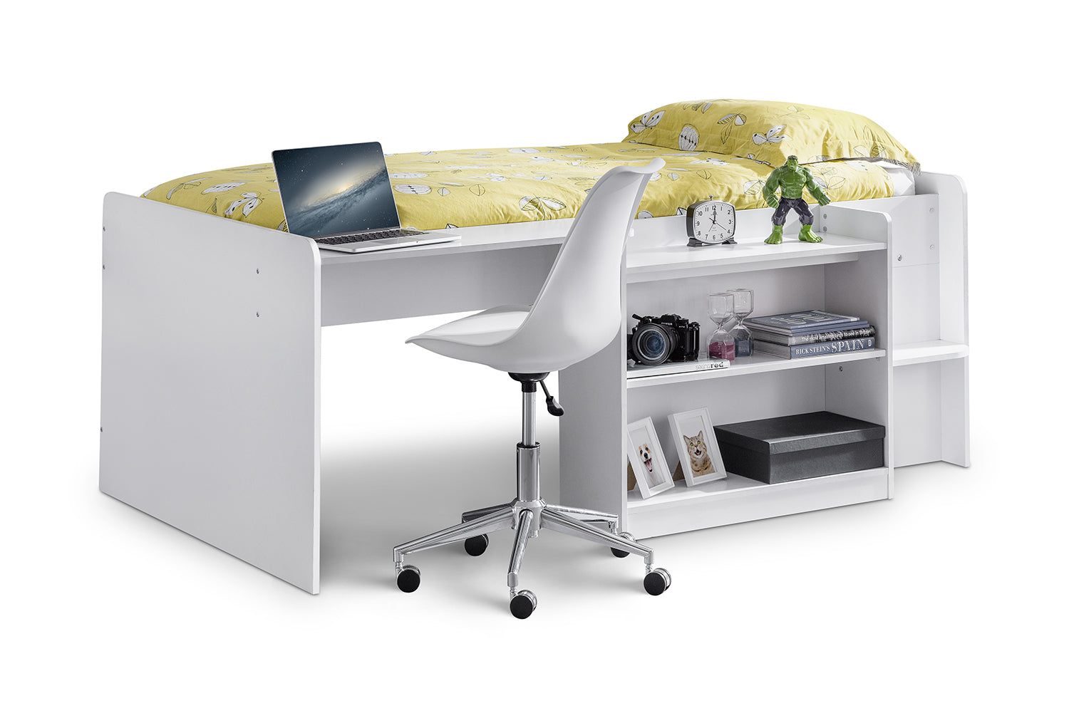 Julian Bowen Neptune Midsleeper Bed - White