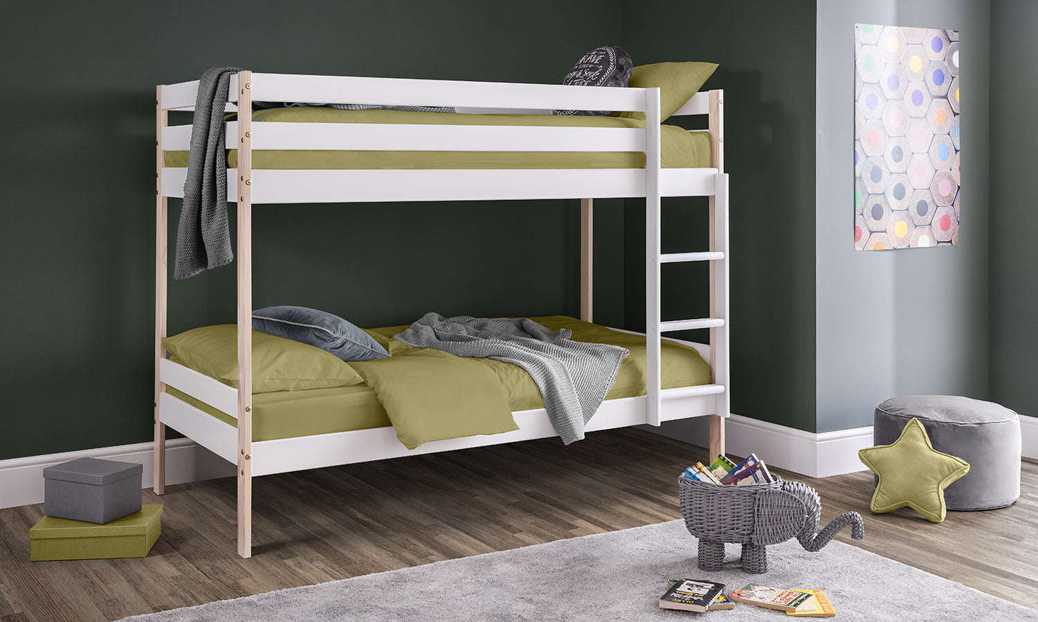 Julian Bowen Nova Bunk Bed - White