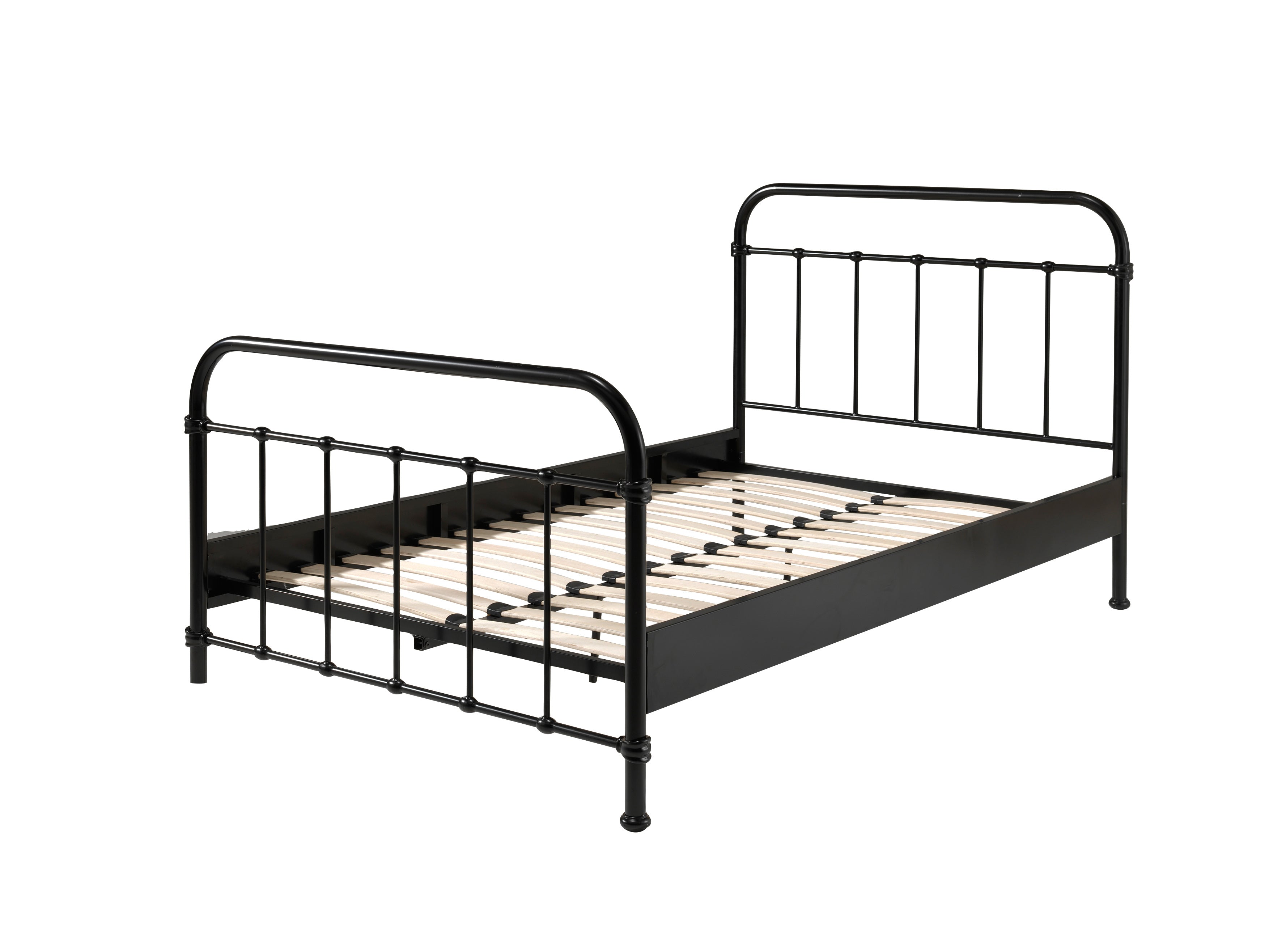 Vipack New York Kids Double Bed 120cm x 200cm - Black