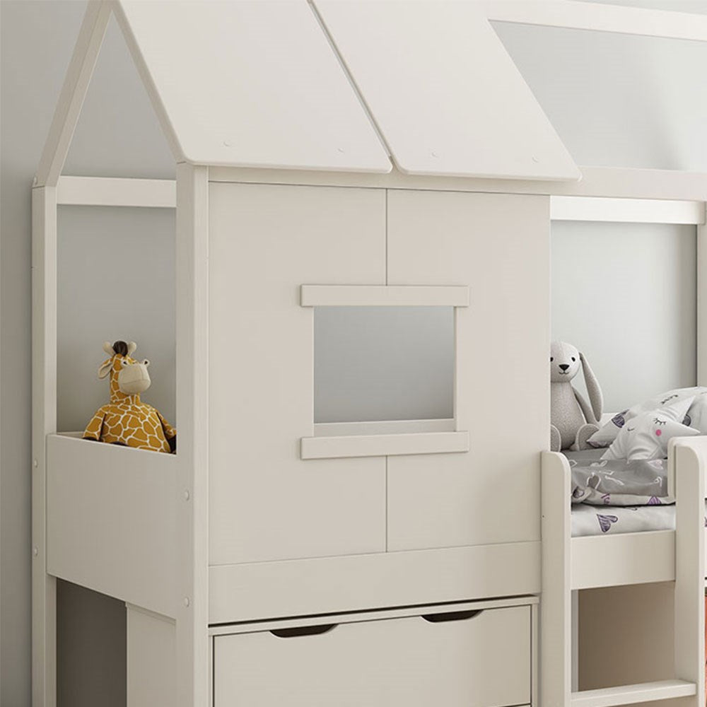 Kids Avenue Midi Playhouse Bed with Desk & Drawers
